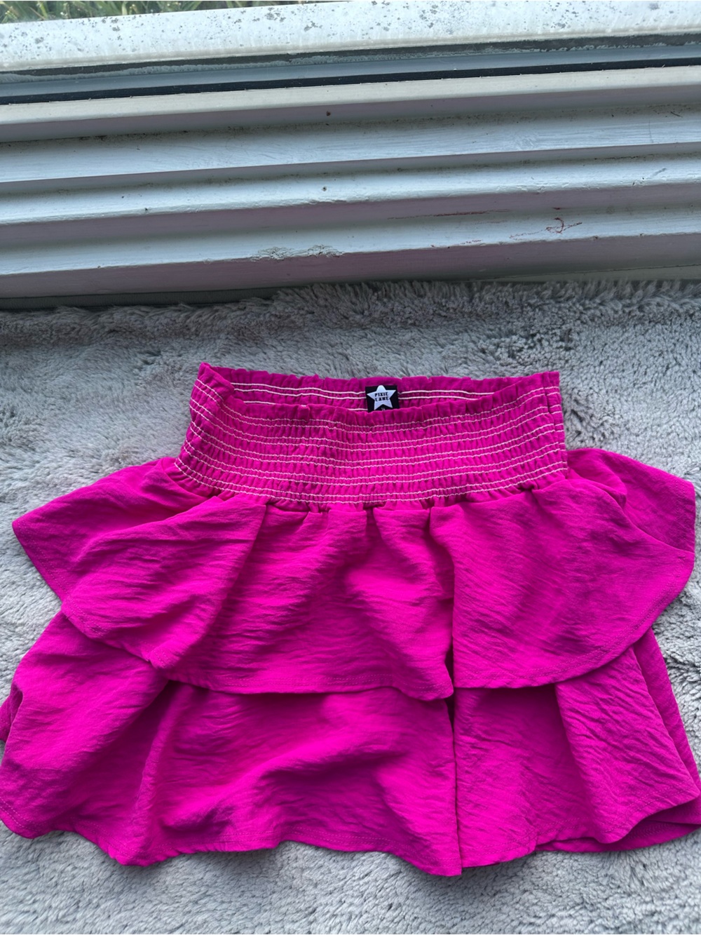 Pixie Lane Fuchsia Smocked Mini Skirt | Flowy Summer Barbiecore